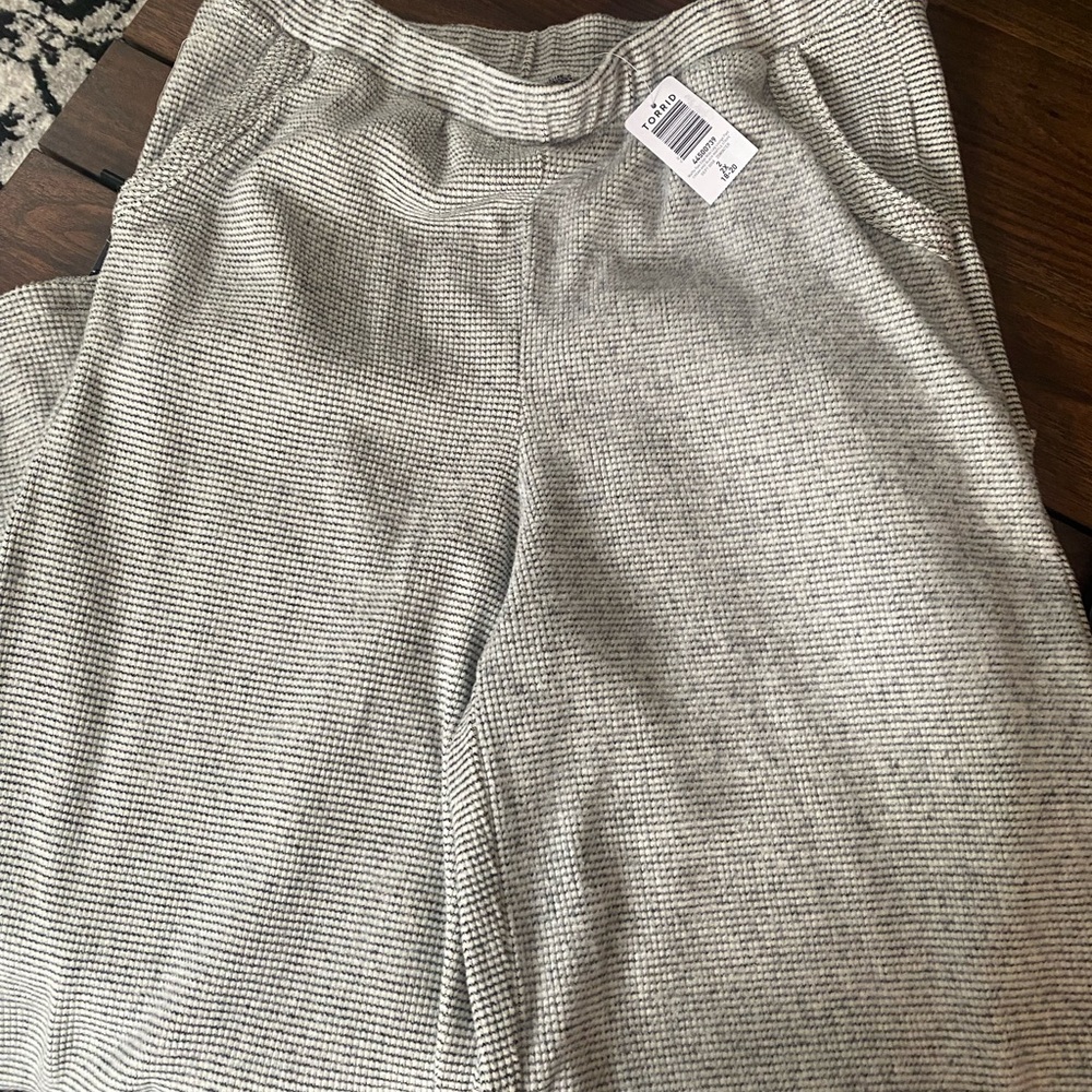 torrid womens Light Gray Waffle Knit Joggers